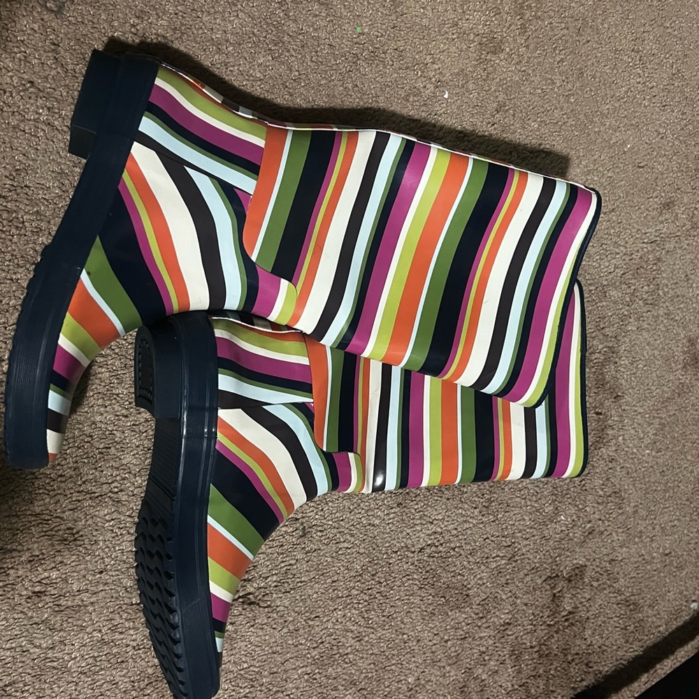 Coach Multicolor Striped Rain Boots - Picture 5 of 6